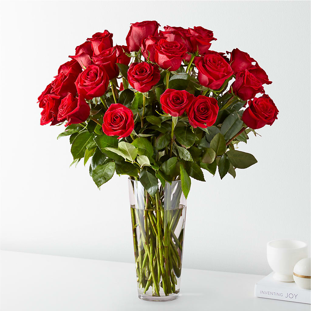 Long Stem Red Rose Bouquet – Flowers By Robert Taylor Inc, West Covina CA