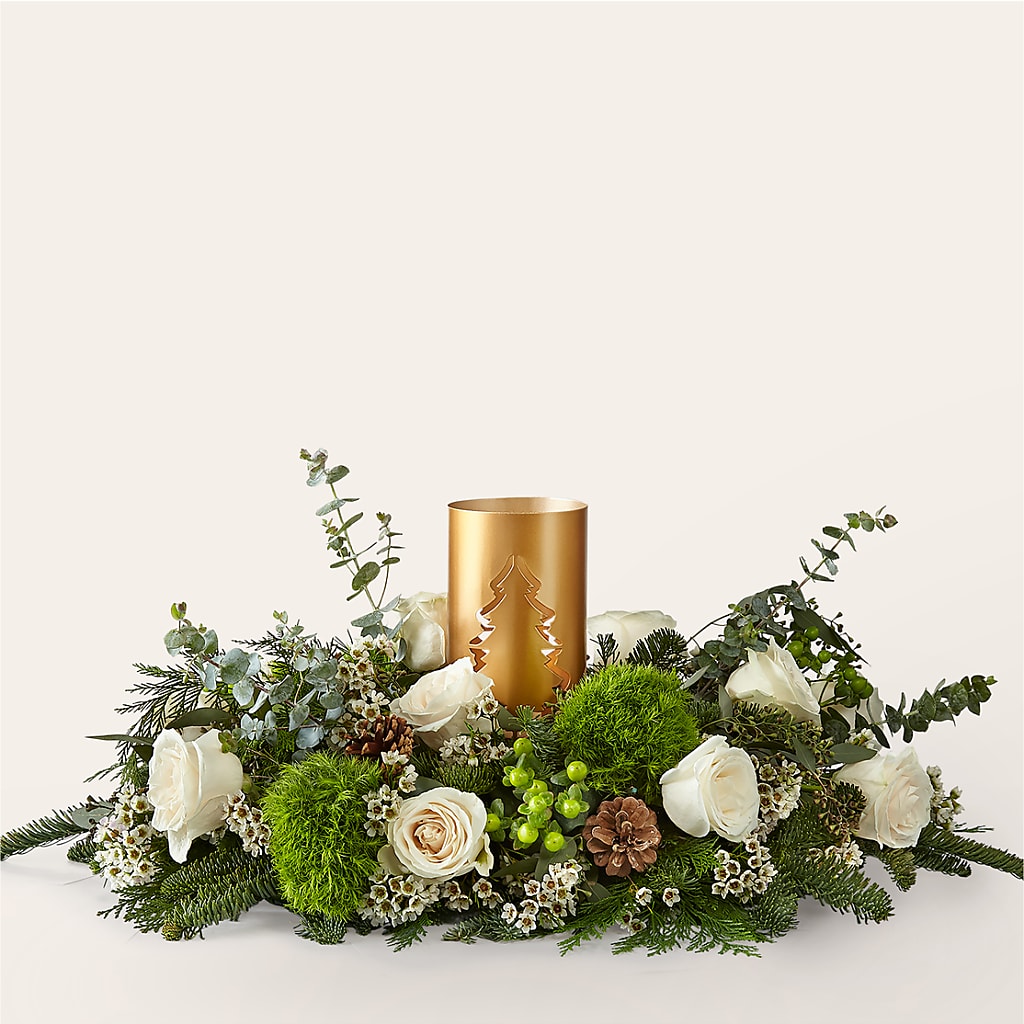 Chestnuts Roasting Centerpiece – Flowers By Robert Taylor Inc, West Covina CA