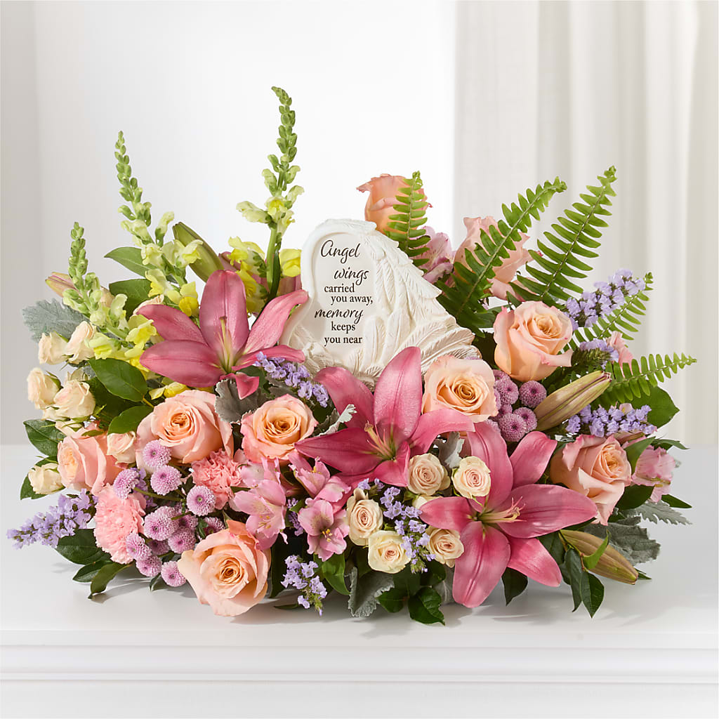 Gentle Light Arrangement – Flowers By Robert Taylor Inc, West Covina CA