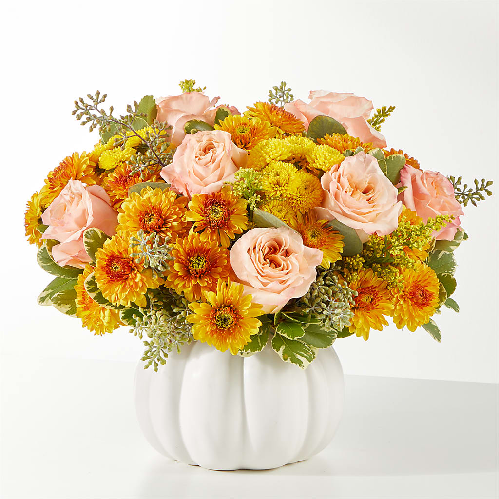 Peachy Pumpkin – Flowers By Robert Taylor Inc, West Covina CA