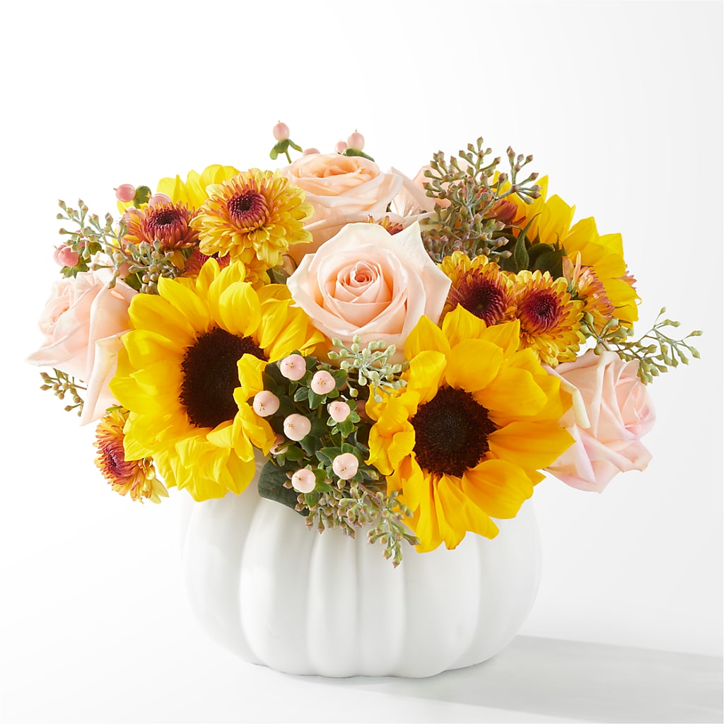 Pumpkin to Talk About Bouquet – Flowers By Robert Taylor Inc, West Covina CA