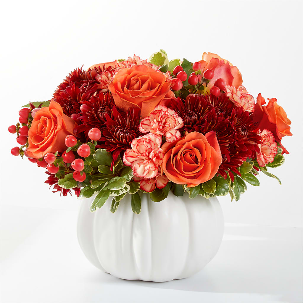 Autumn Air Pumpkin Bouquet – Flowers By Robert Taylor Inc, West Covina CA