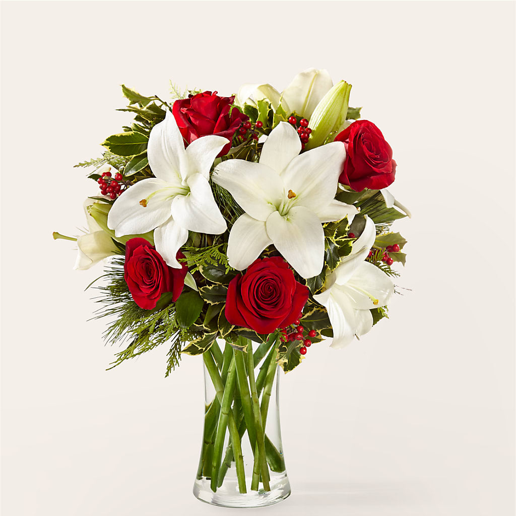 Sparkling Snowflakes Bouquet – Flowers By Robert Taylor Inc, West Covina CA