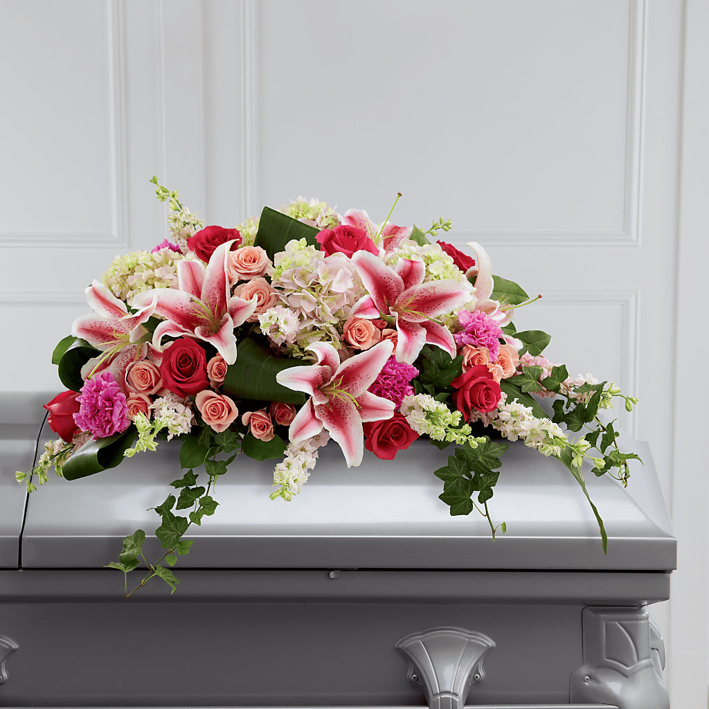 Splendid Grace Casket Spray – Flowers By Robert Taylor Inc, West Covina CA