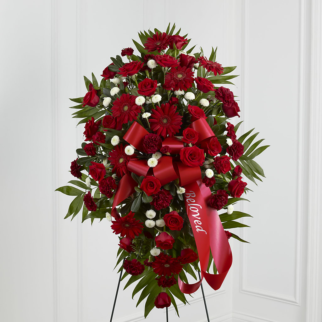 Treasured Memories Standing Spray – Flowers By Robert Taylor Inc, West Covina CA