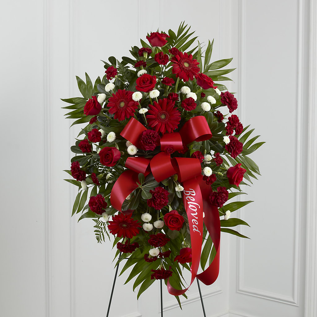 Treasured Memories Standing Spray – Flowers By Robert Taylor Inc, West Covina CA