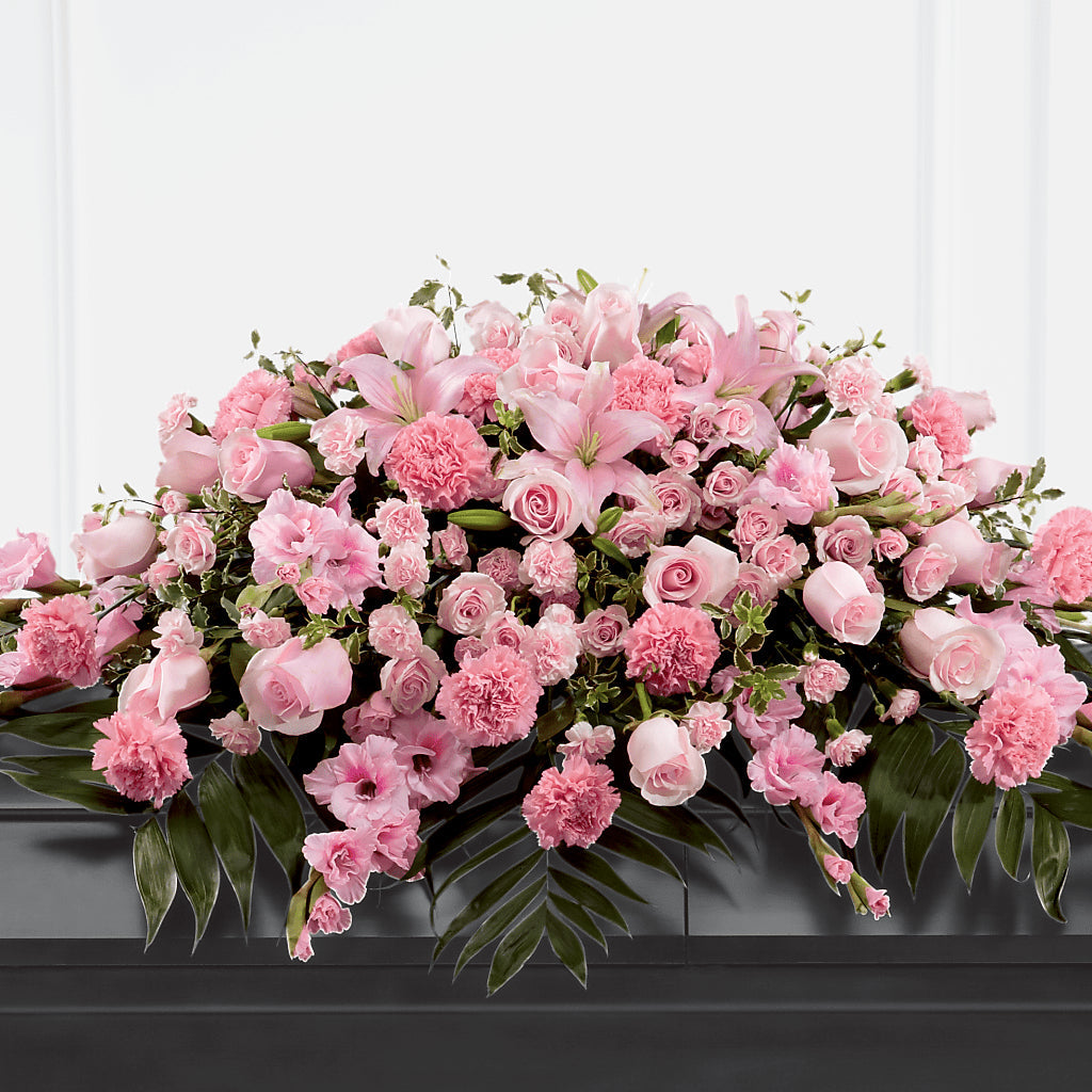 Garden of Comfort Casket Spray (Standard) – Flowers By Robert Taylor Inc, West Covina CA