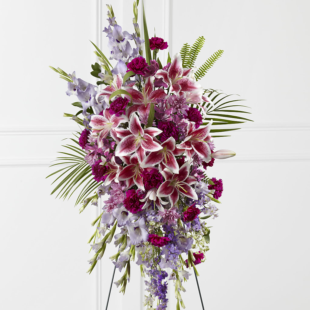 Tender Touch Standing Spray – Flowers By Robert Taylor Inc, West Covina CA