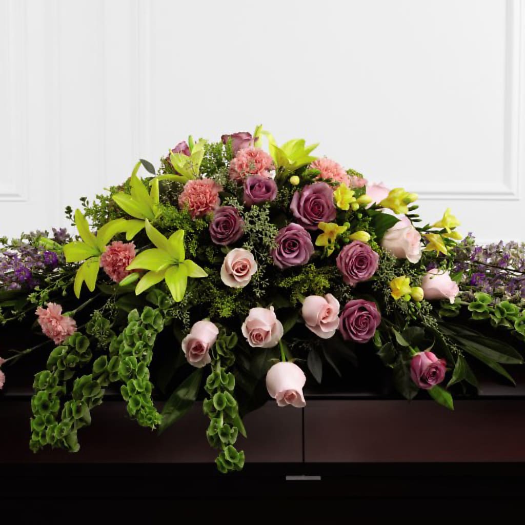 Forever Beloved Casket Spray – Flowers By Robert Taylor Inc, West Covina CA