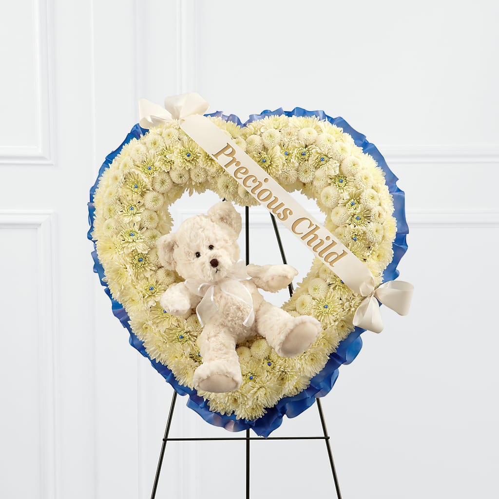 Precious Child Standing Heart – Flowers By Robert Taylor Inc, West Covina CA