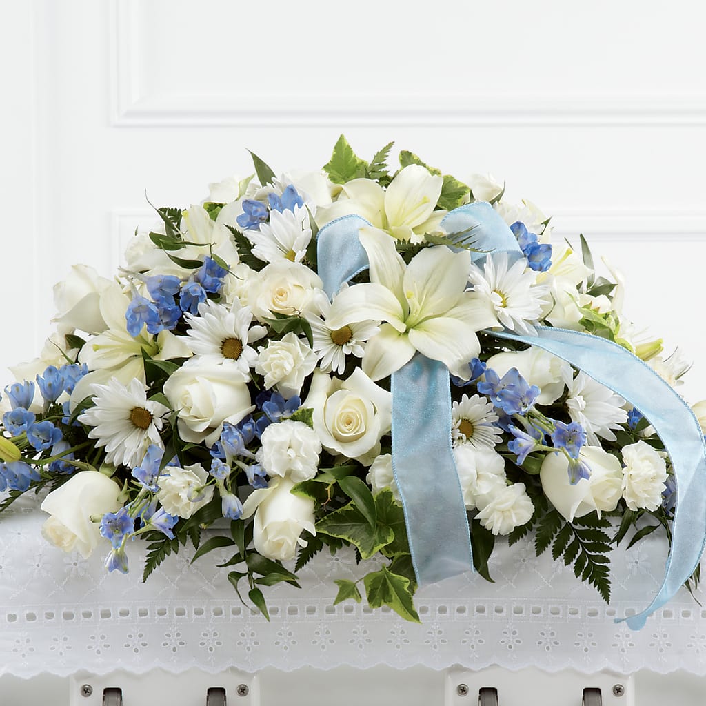 Tender Treasure Casket Spray – Flowers By Robert Taylor Inc, West Covina CA
