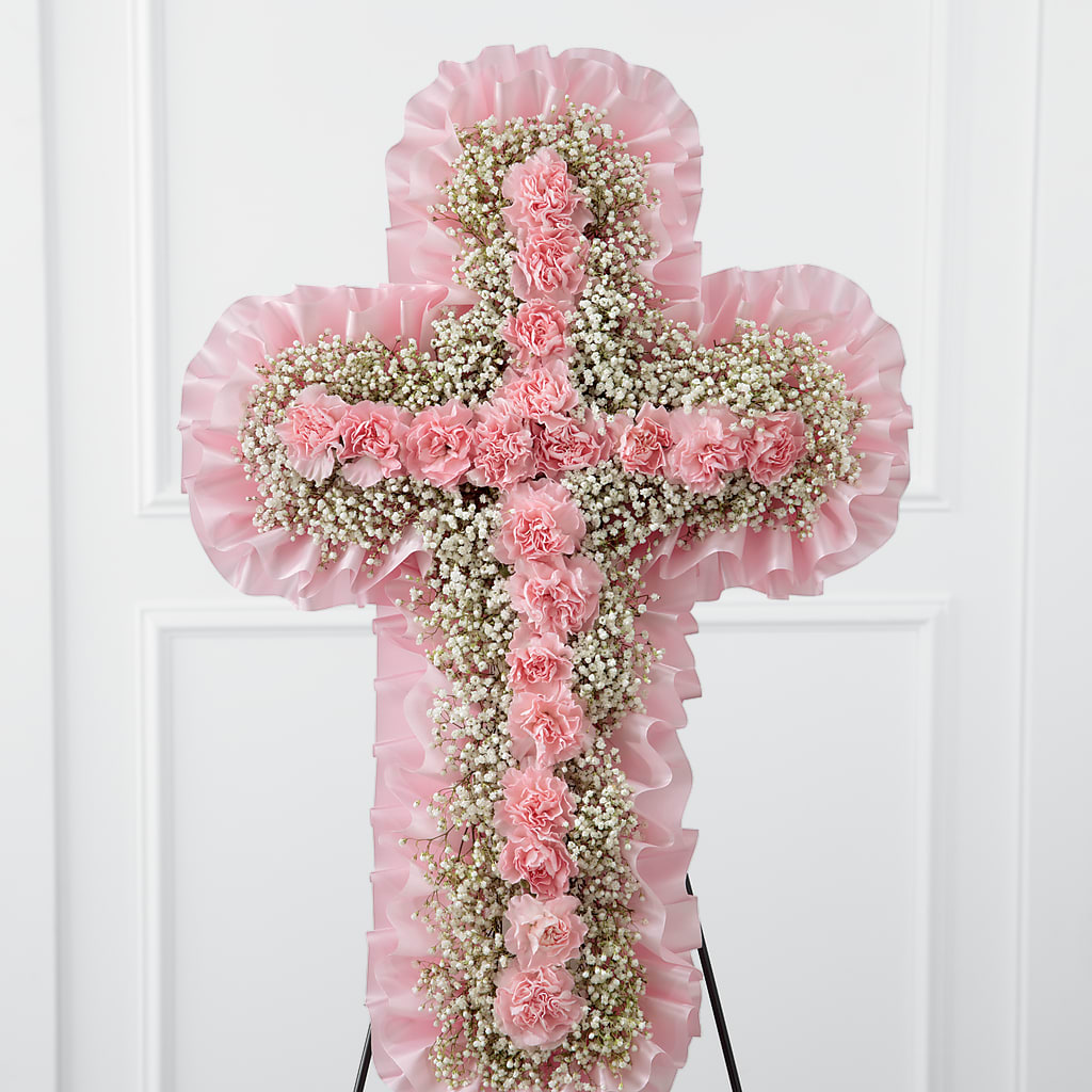 Angel's Cross Easel – Flowers By Robert Taylor Inc, West Covina CA