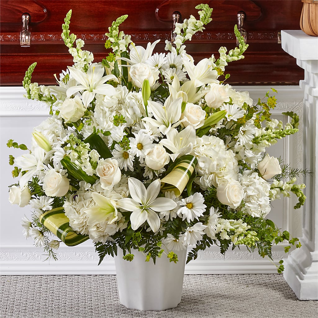 Thoughts of Tranquility Floor Basket – Flowers By Robert Taylor Inc, West Covina CA