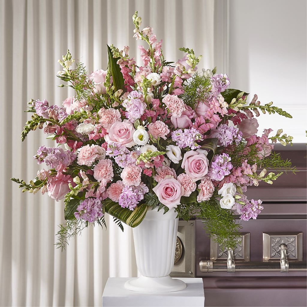 Divine Comfort Arrangement – Flowers By Robert Taylor Inc, West Covina CA