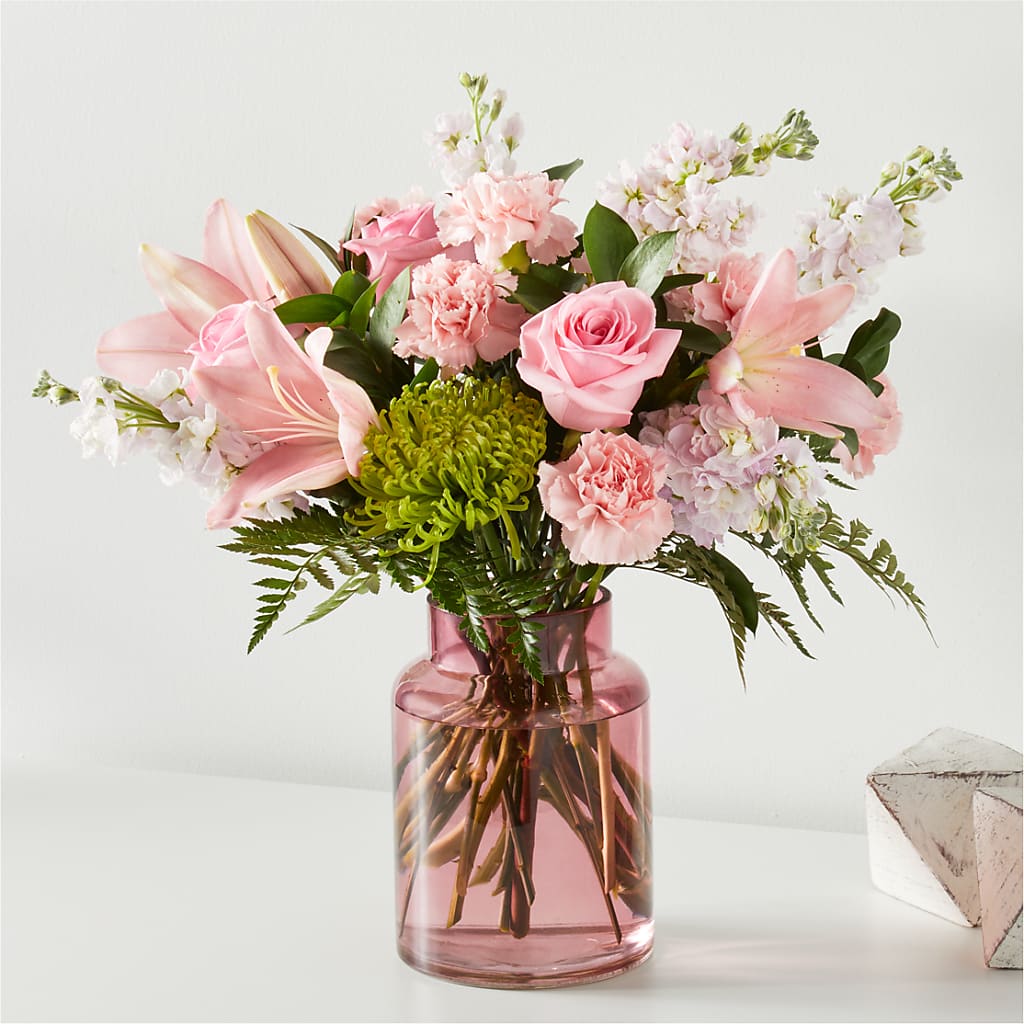 Pretty in Pink Bouquet – Flowers By Robert Taylor Inc, West Covina CA