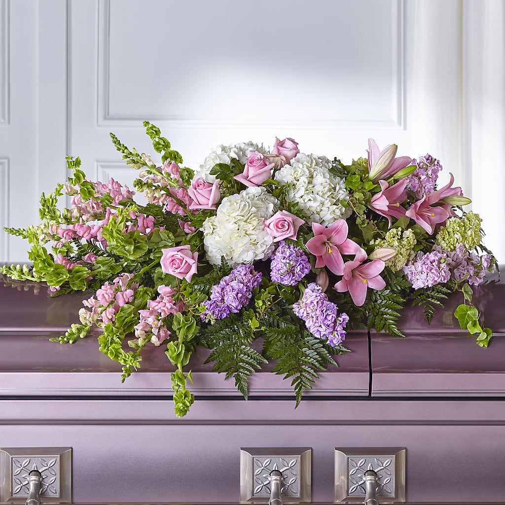 Life's Gratitude Casket Spray – Flowers By Robert Taylor Inc, West Covina CA