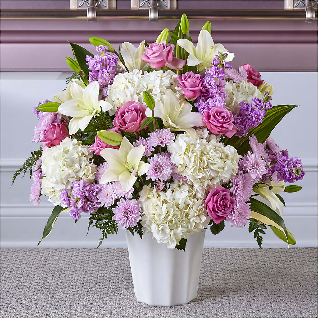 Heaven Sent Floor Basket – Flowers By Robert Taylor Inc, West Covina CA