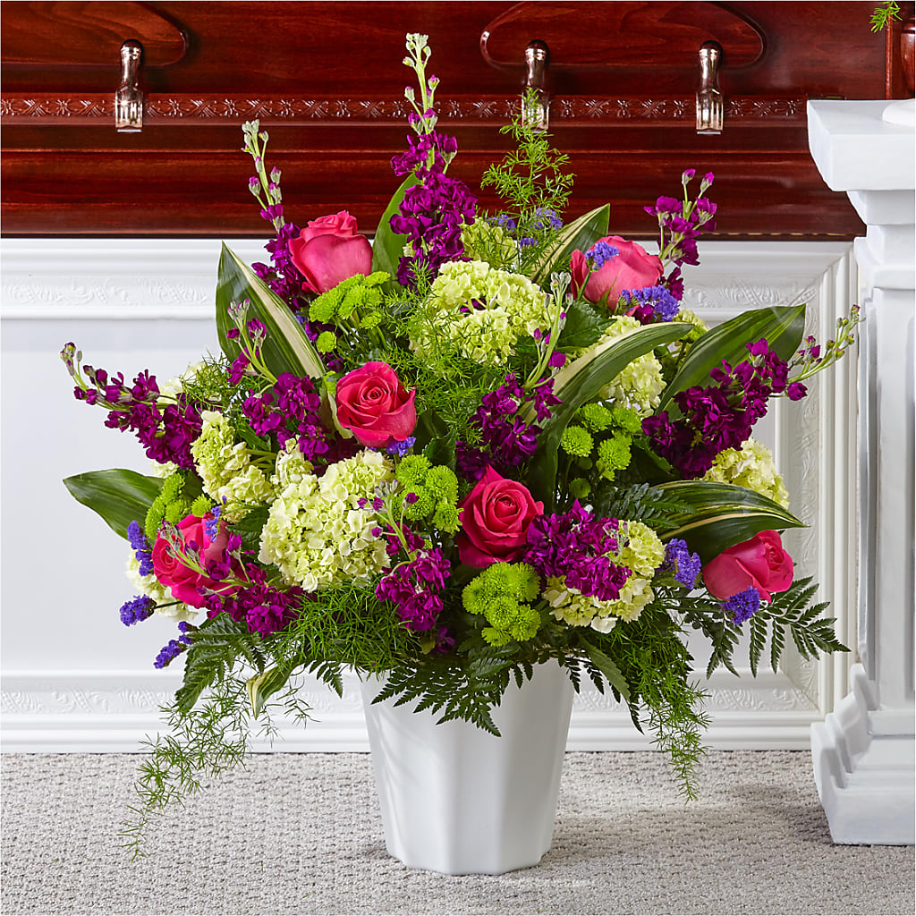 Beautiful Horizons Floor Basket – Flowers By Robert Taylor Inc, West Covina CA