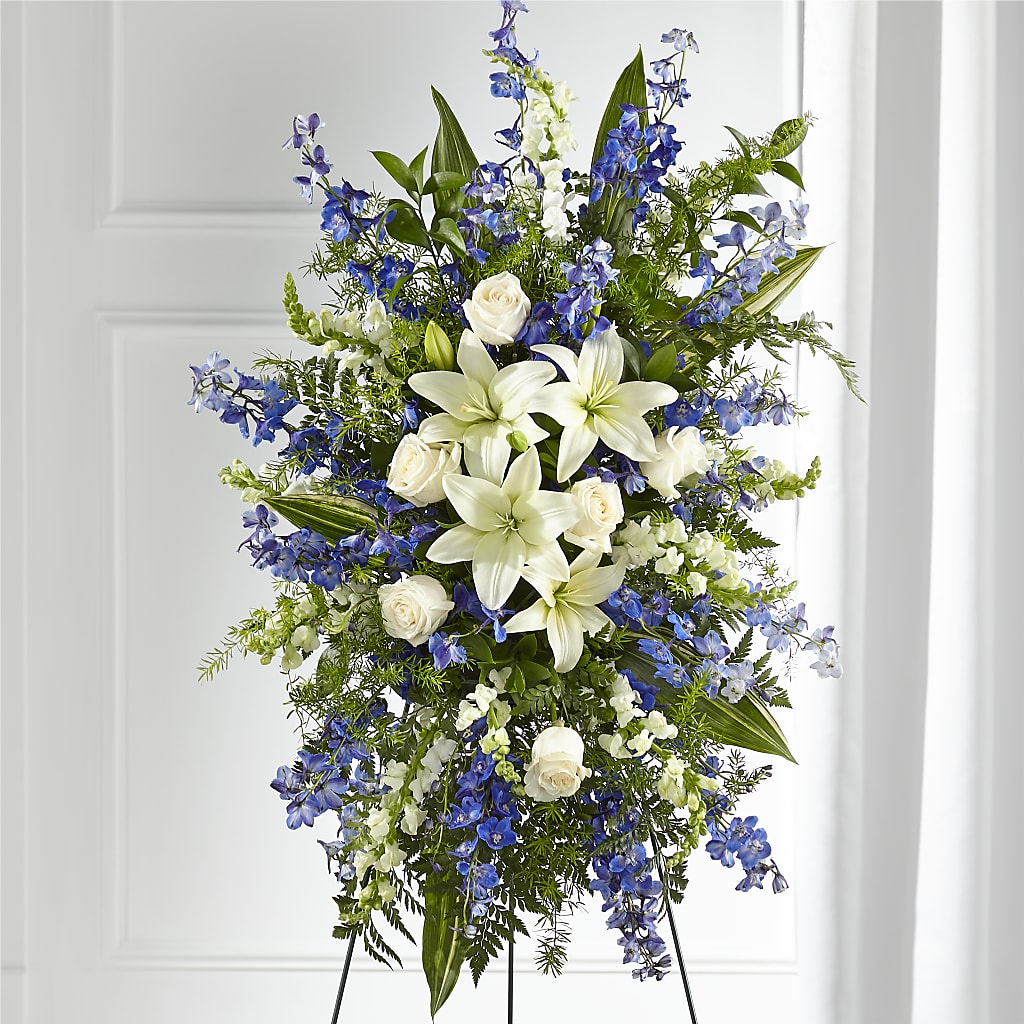 Faithful Friend Standing Spray – Flowers By Robert Taylor Inc, West Covina CA
