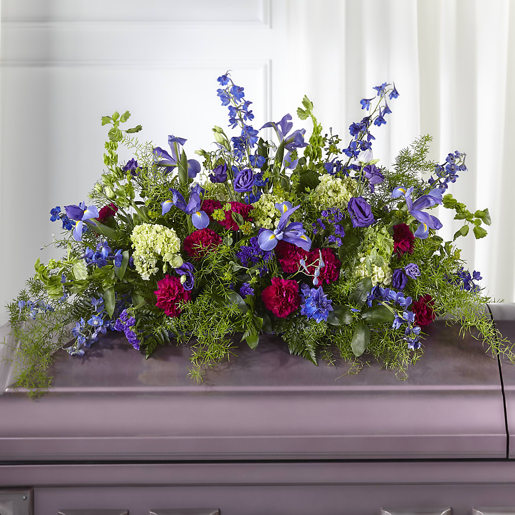 Always Treasured Casket Spray – Flowers By Robert Taylor Inc, West Covina CA