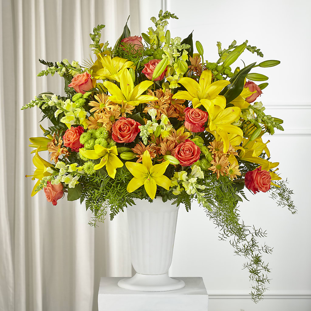 Fall Sentiments Arrangement – Flowers By Robert Taylor Inc, West Covina CA