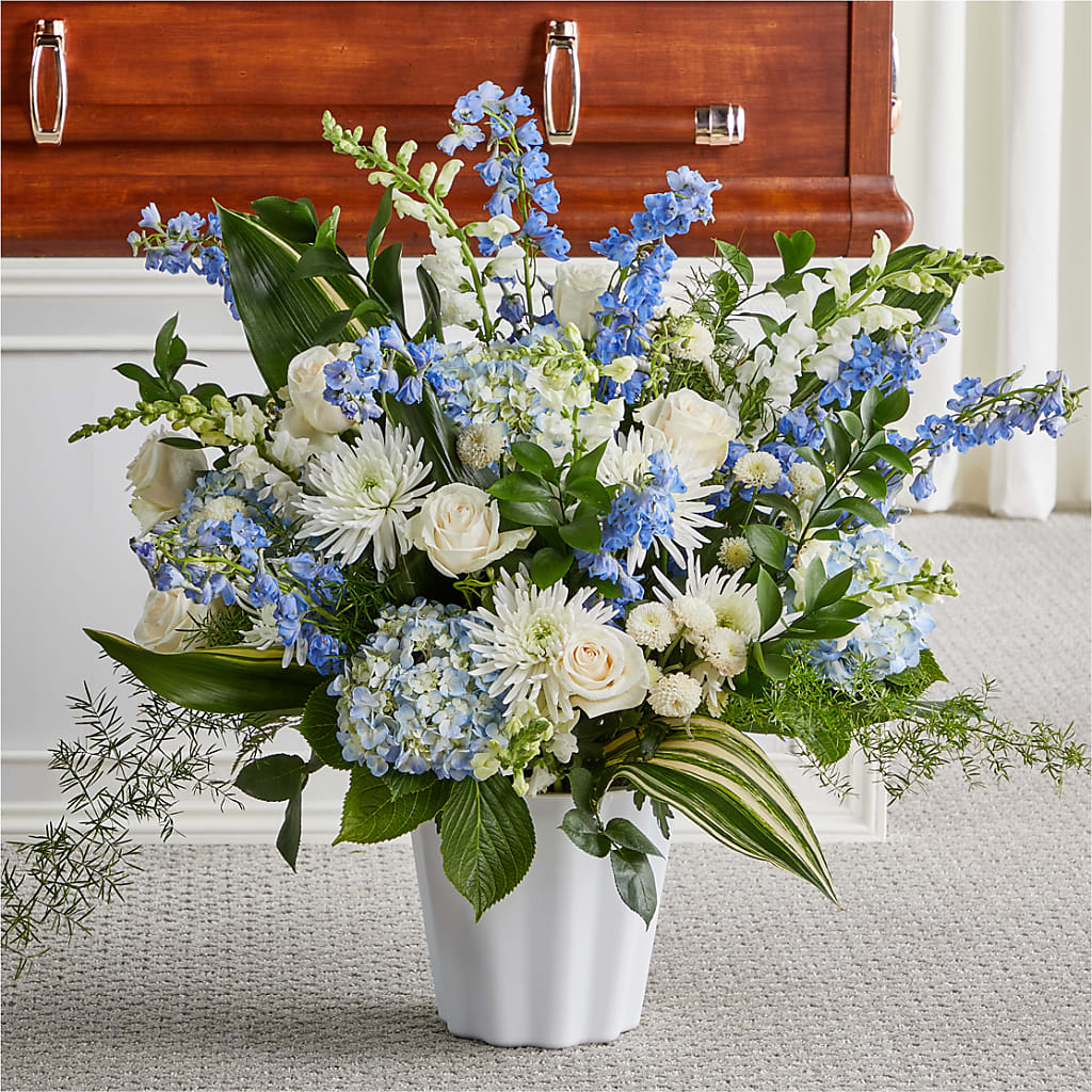 Everlasting Memories Floor Basket – Flowers By Robert Taylor Inc, West Covina CA
