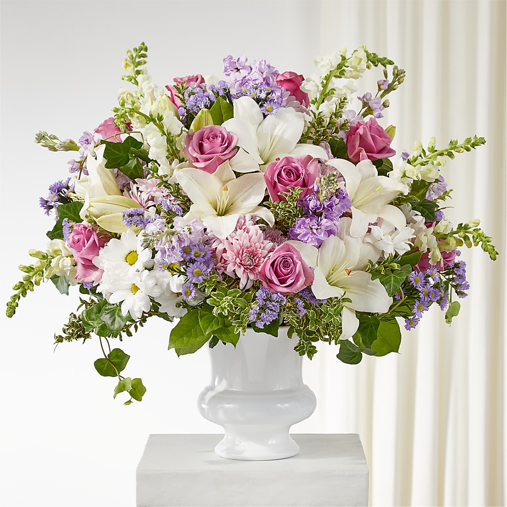 Remarkable Life Urn Arrangement – Flowers By Robert Taylor Inc, West Covina CA