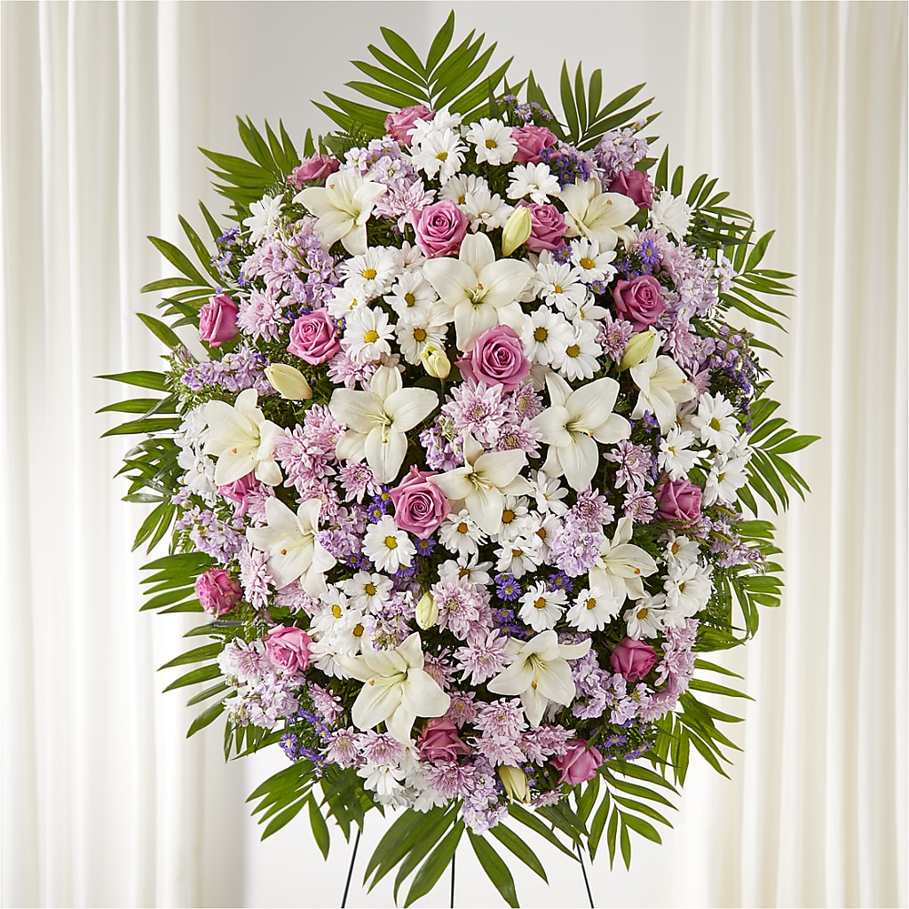Surrounded by Love Standing Spray – Flowers By Robert Taylor Inc, West Covina CA