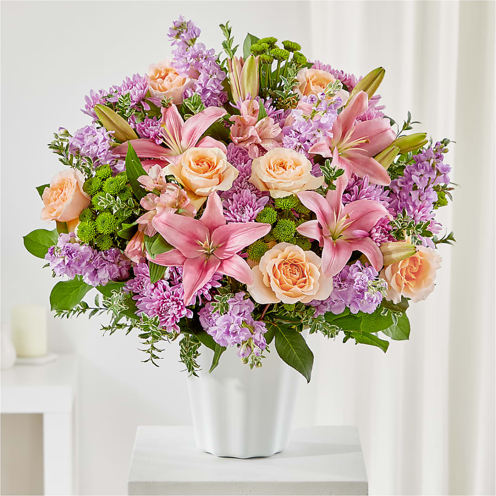Supportive Embrace Tabletop Basket – Flowers By Robert Taylor Inc, West Covina CA
