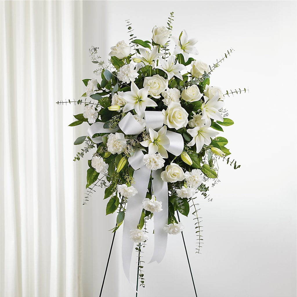 With Care Standing Spray – Flowers By Robert Taylor Inc, West Covina CA