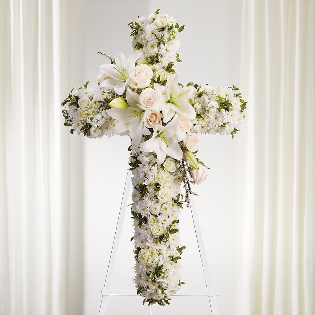 Spiritual Guidance Standing Spray – Flowers By Robert Taylor Inc, West Covina CA