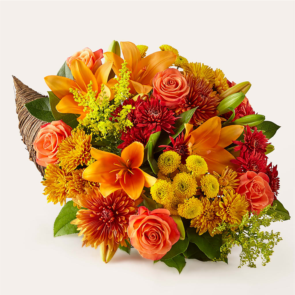 Feast of Color Cornucopia – Flowers By Robert Taylor Inc, West Covina CA