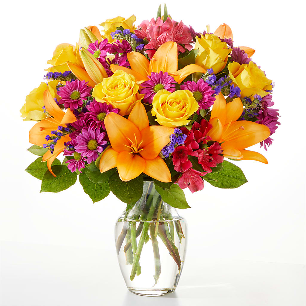 Colorful Visions Bouquet – Flowers By Robert Taylor Inc, West Covina CA