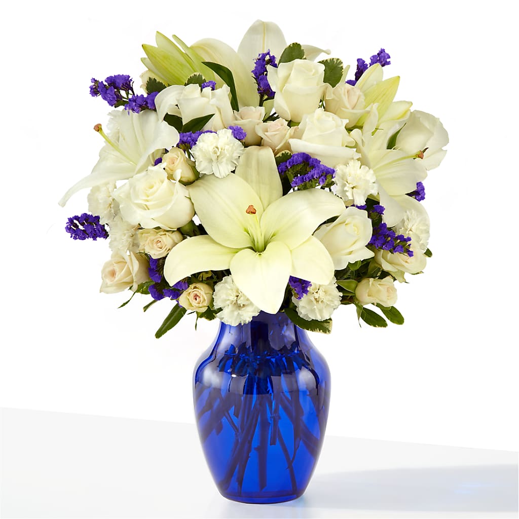 Sapphire Rush Bouquet – Flowers By Robert Taylor Inc, West Covina CA