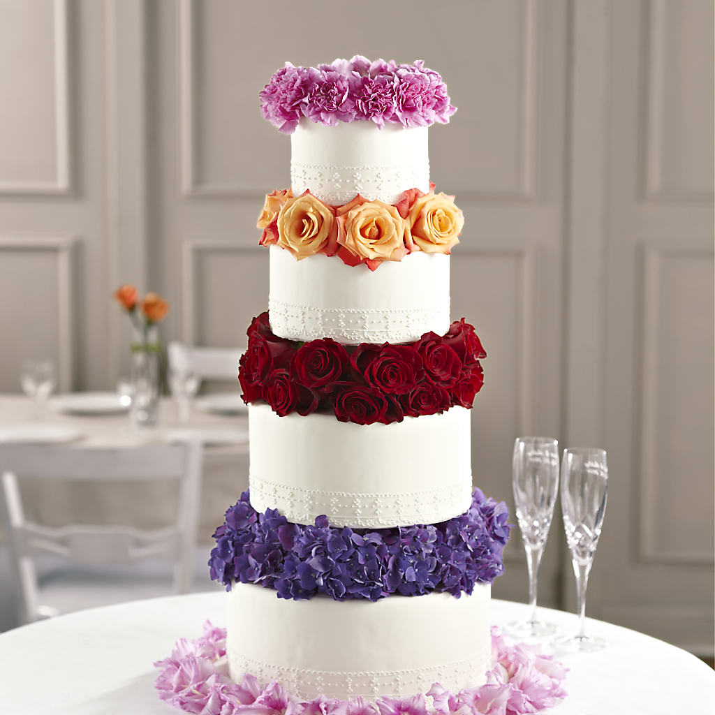 Infinite Love Cake Décor – Flowers By Robert Taylor Inc, West Covina CA