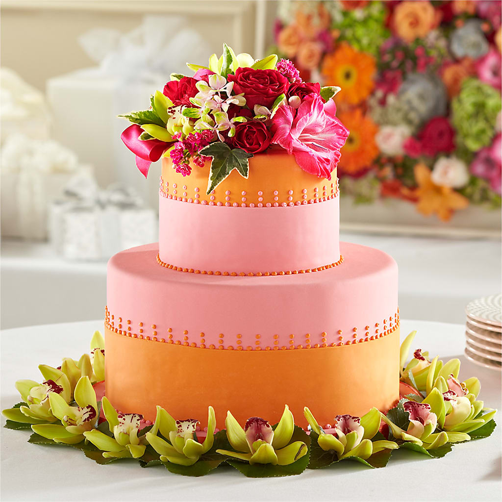 Sweet Citrus Cake Decor – Flowers By Robert Taylor Inc, West Covina CA