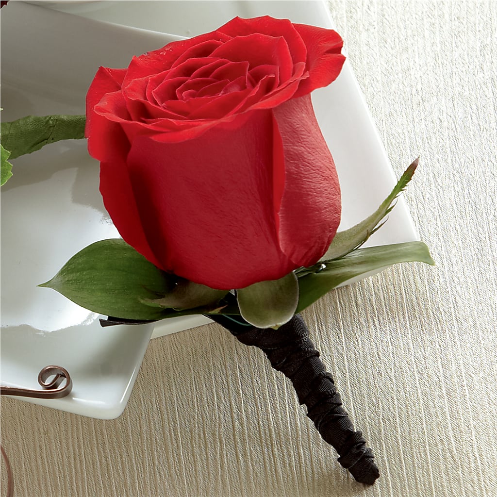 Red Rose Boutonniere – Flowers By Robert Taylor Inc, West Covina CA