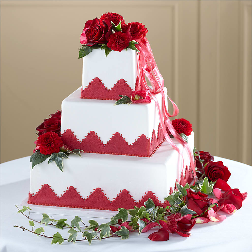 Forever Happiness Cake Decor – Flowers By Robert Taylor Inc, West Covina CA