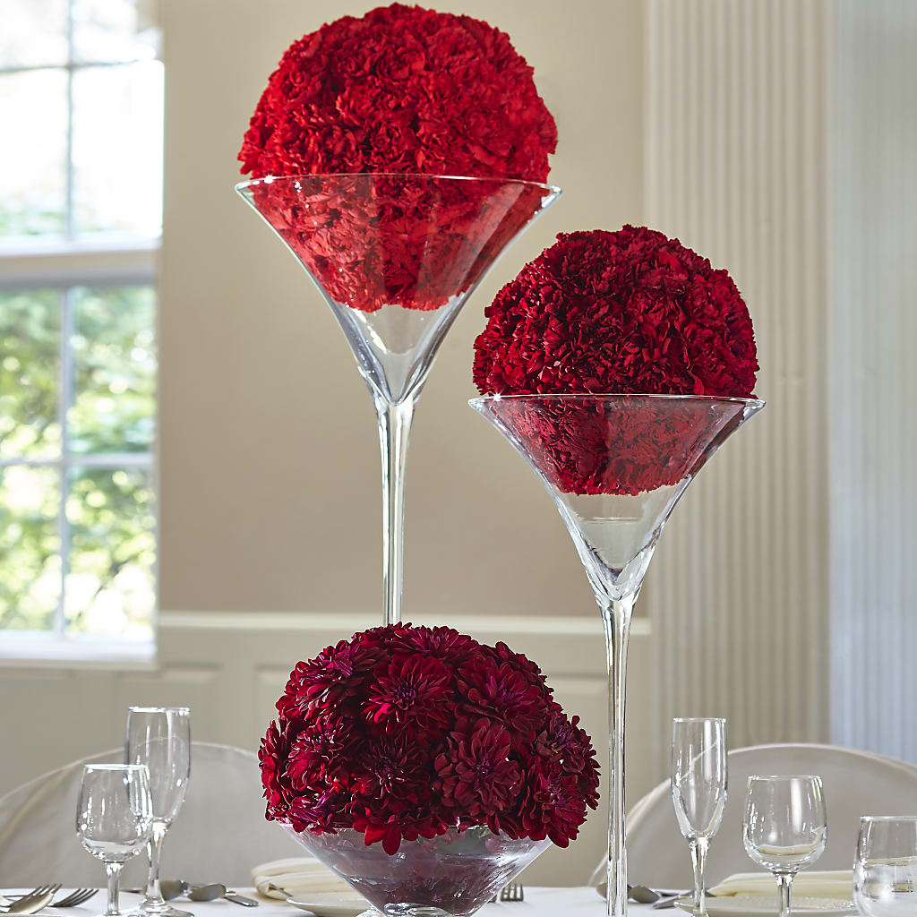Our Special Vows Centerpiece – Flowers By Robert Taylor Inc, West Covina CA