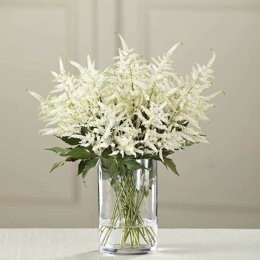 White Astilbe Bouquet – Flowers By Robert Taylor Inc, West Covina CA