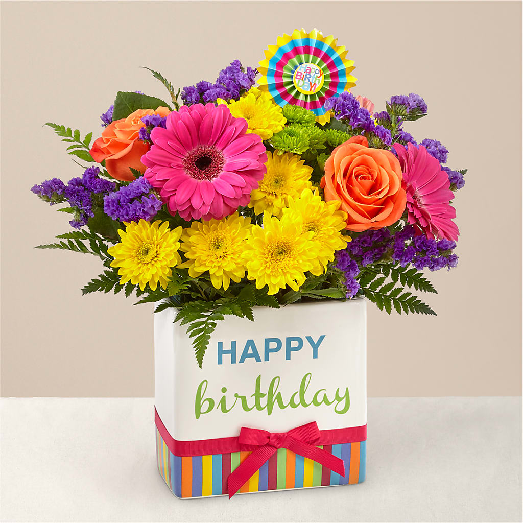 Birthday Brights Bouquet –  Flowers By Robert Taylor Inc, West Covina CA