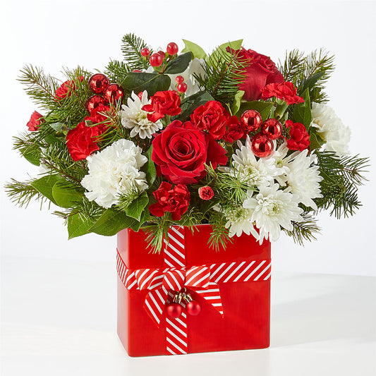 Presents Under the Tree Bouquet –  Flowers By Robert Taylor Inc, West Covina CA