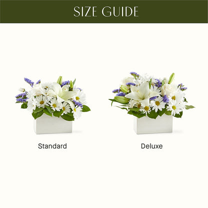 Beyond Blue Box Bouquet –  Flowers By Robert Taylor Inc, West Covina CA