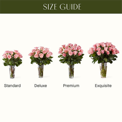Long Stem Pink Rose Bouquet –  Flowers By Robert Taylor Inc, West Covina CA