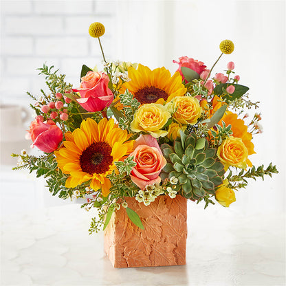 Sunflower Season Bouquet –  Flowers By Robert Taylor Inc, West Covina CA