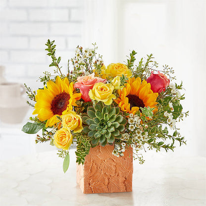 Sunflower Season Bouquet –  Flowers By Robert Taylor Inc, West Covina CA
