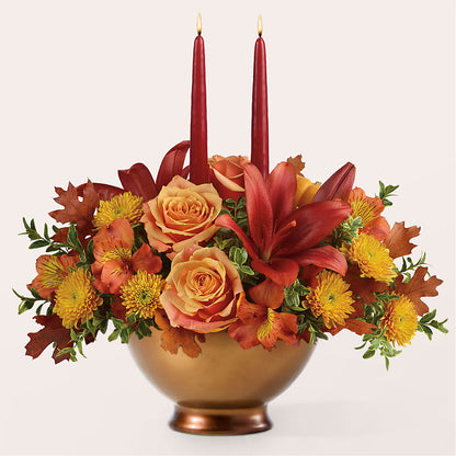 Harvest Table Centerpiece –  Flowers By Robert Taylor Inc, West Covina CA