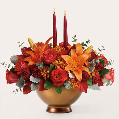 Fruits of Fall Centerpiece –  Flowers By Robert Taylor Inc, West Covina CA