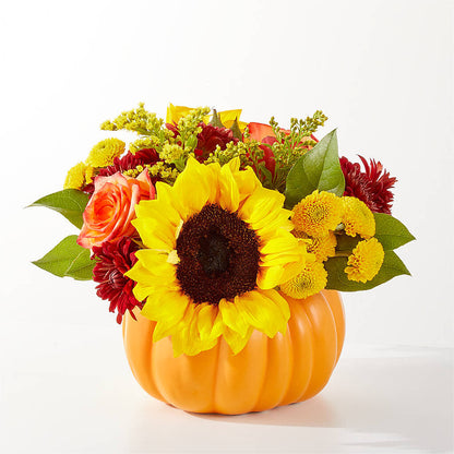 Golden Gourd Pumpkin Bouquet –  Flowers By Robert Taylor Inc, West Covina CA