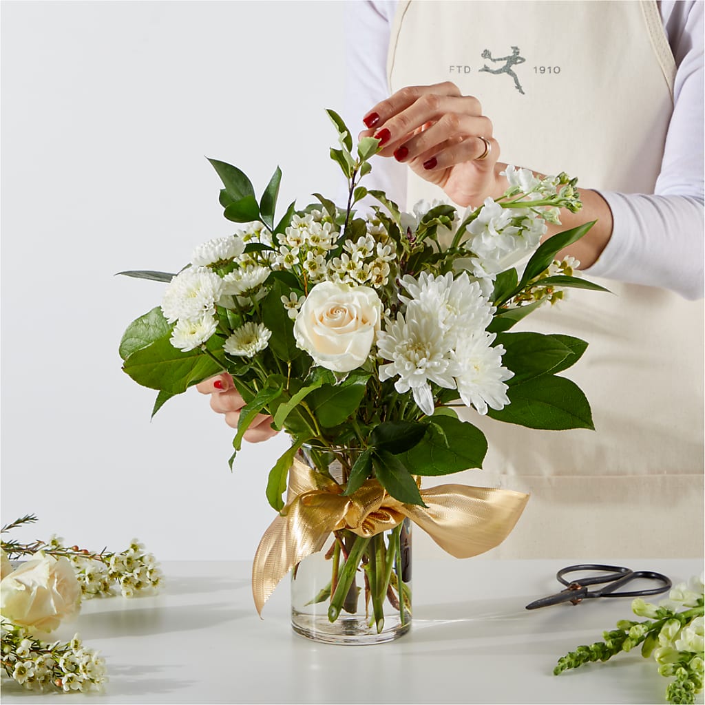 New Beginnings – A Florist Original –  Flowers By Robert Taylor Inc, West Covina CA